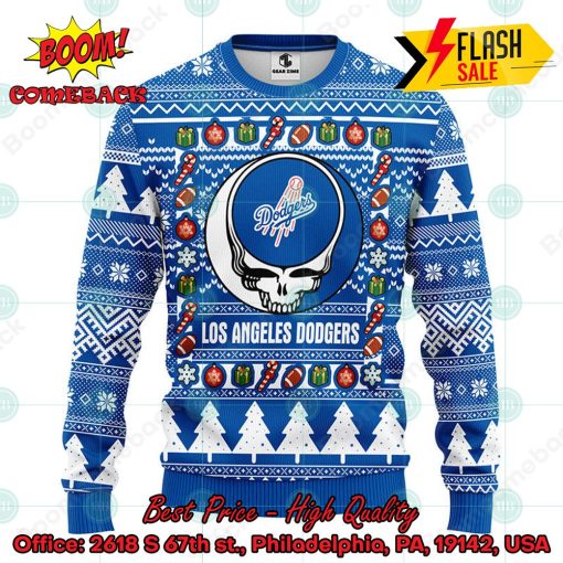 MLB Los Angeles Dodgers Grateful Dead Ugly Christmas Sweater