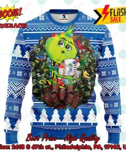 MLB Los Angeles Dodgers Grinch Christmas Circle Ugly Christmas Sweater