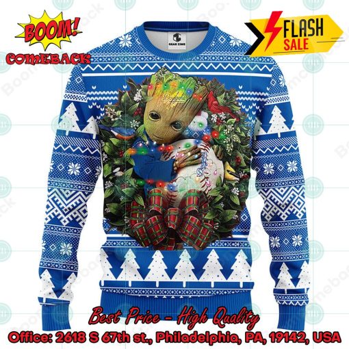 MLB Los Angeles Dodgers Groot Christmas Circle Ugly Christmas Sweater