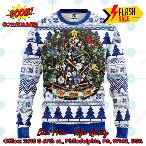 MLB Los Angeles Dodgers Xmas Tree Ugly Christmas Sweater