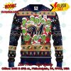 MLB Miami Marlins Grinch Santa Hat Ugly Christmas Sweater