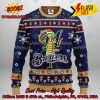 MLB Milwaukee Brewers Grinch Hand Christmas Light Ugly Christmas Sweater