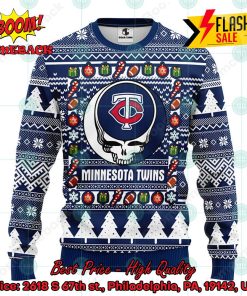 MLB Minnesota Twins Grateful Dead Ugly Christmas Sweater