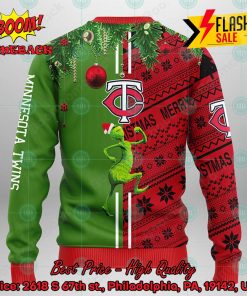 MLB Minnesota Twins Grinch And Max Ugly Christmas Sweater