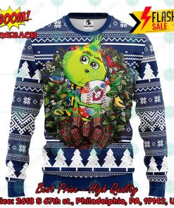 MLB Minnesota Twins Grinch Christmas Circle Ugly Christmas Sweater