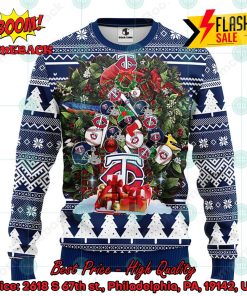 MLB Minnesota Twins Helmets Christmas Gift Ugly Christmas Sweater
