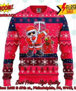 MLB Minnesota Twins Santa Claus Dabbing Ugly Christmas Sweater