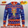 MLB New York Mets Grinch Hand Christmas Light Ugly Christmas Sweater