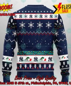 MLB New York Yankees Grinch Hand Christmas Light Ugly Christmas Sweater