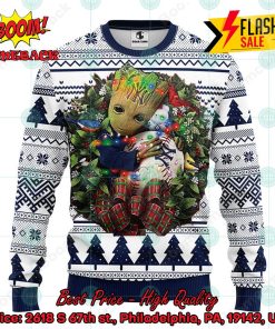 MLB New York Yankees Groot Christmas Circle Ugly Christmas Sweater