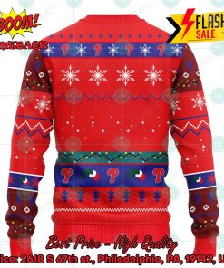 MLB Philadelphia Phillies 12 Grinchs Xmas Day Ugly Christmas Sweater