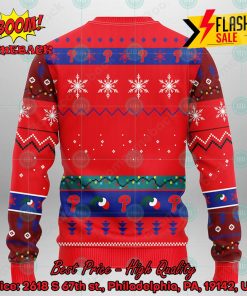 MLB Philadelphia Phillies Grinch Hand Christmas Light Ugly Christmas Sweater