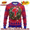 MLB Philadelphia Phillies Skull Flower Ugly Christmas Sweater