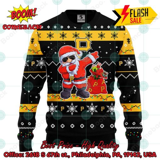 MLB Pittsburgh Pirates Santa Claus Dabbing Ugly Christmas Sweater