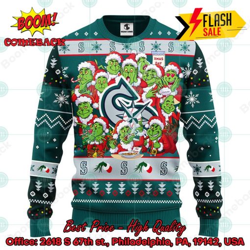 MLB Seattle Mariners 12 Grinchs Xmas Day Ugly Christmas Sweater