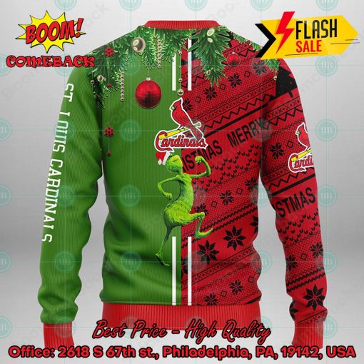 MLB St. Louis Cardinals Grinch And Max Ugly Christmas Sweater