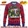 MLB Texas Rangers Pug Candy Cane Ugly Christmas Sweater
