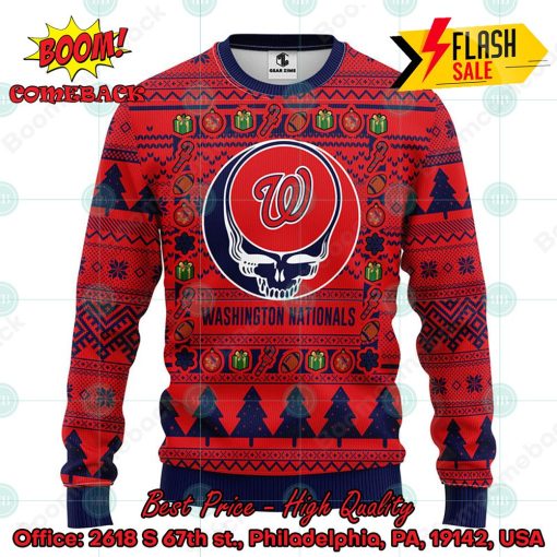 MLB Washington Nationals Grateful Dead Ugly Christmas Sweater
