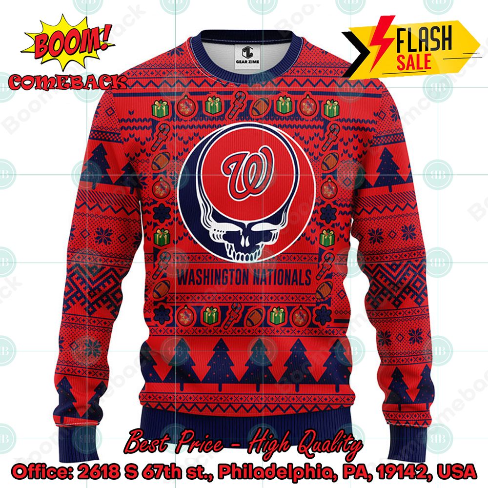 MLB Washington Nationals 12 Grinchs Xmas Day Ugly Christmas Sweater