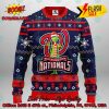 MLB Washington Nationals Grinch Hand Christmas Light Ugly Christmas Sweater