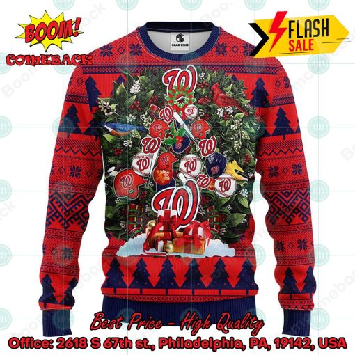 MLB Washington Nationals Helmets Christmas Gift Ugly Christmas Sweater