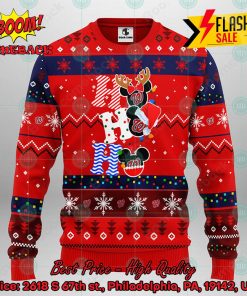 MLB Washington Nationals Mickey Mouse Ho Ho Ho Ugly Christmas Sweater