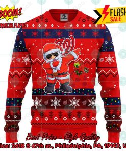 MLB Washington Nationals Santa Claus Dabbing Ugly Christmas Sweater