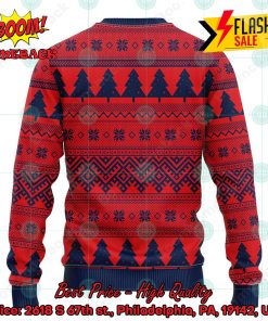 MLB Washington Nationals Santa Hat Christmas Circle Ugly Christmas Sweater