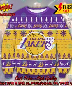 NBA Los Angeles Lakers Big Logo Ugly Christmas Sweater