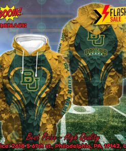 NCAA Baylor Bears Flower Personalized Name Hoodie And Leggings