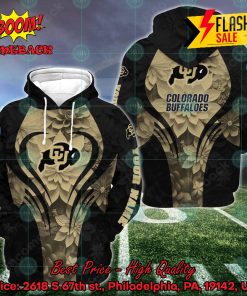 NCAA Colorado Buffaloes Flower Personalized Name Hoodie And Leggings