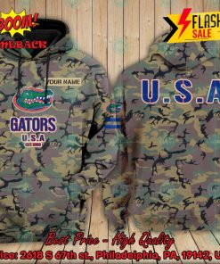 NCAA Florida Gators US Army Personalized Name Hoodie