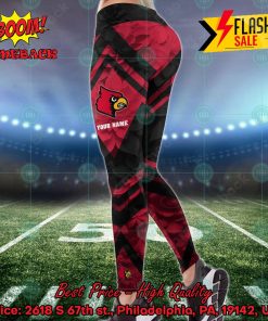 ncaa louisville cardinals flower personalized name hoodie and leggings 2 wrMhh
