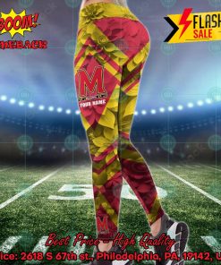 ncaa maryland terrapins flower personalized name hoodie and leggings 2 Bxd7F
