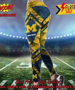 ncaa michigan wolverines flower personalized name hoodie and leggings 2 1ZaC6