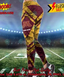 ncaa minnesota golden gophers flower personalized name hoodie and leggings 2 s3S61