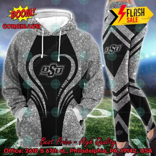NCAA Oklahoma State Cowboys Personalized Name Hoodie And Leggings