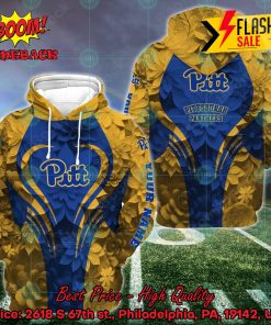 NCAA Pittsburgh Panthers Flower Personalized Name Hoodie And Leggings