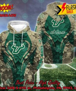NCAA South Florida Bulls Flower Personalized Name Hoodie And Leggings