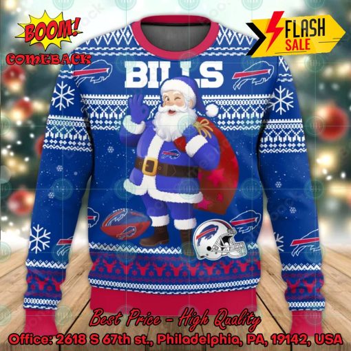 NFL Buffalo Bills Santa Claus OK Ugly Christmas Sweater