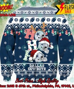 NFL Dallas Cowboys Ho Ho Ho Ugly Christmas Sweater