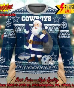 NFL Dallas Cowboys Santa Claus OK Ugly Christmas Sweater