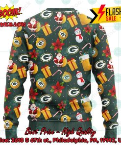 nfl green bay packers santa claus christmas decorations ugly christmas sweater 2 H3pOW