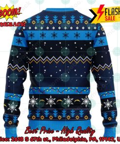 nfl los angeles chargers santa claus dabbing ugly christmas sweater 2 GrjZT