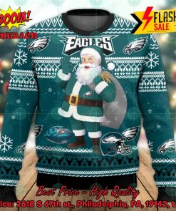 NFL Philadelphia Eagles Santa Claus OK Ugly Christmas Sweater