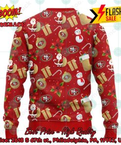 NFL San Francisco 49ers Santa Claus Christmas Decorations Ugly Christmas Sweater