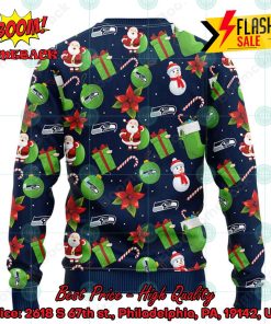 NFL Seattle Seahawks Santa Claus Christmas Decorations Ugly Christmas Sweater