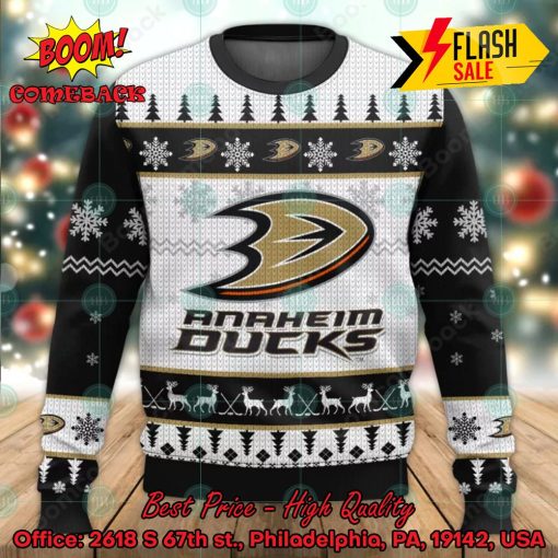 NHL Anaheim Ducks Big Logo Ugly Christmas Sweater