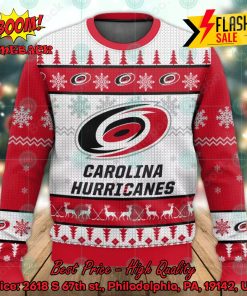 NHL Carolina Hurricanes Big Logo Ugly Christmas Sweater