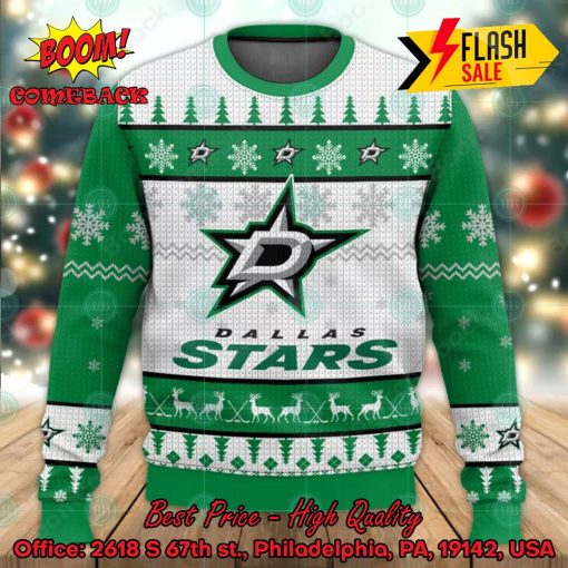 NHL Dallas Stars Big Logo Ugly Christmas Sweater
